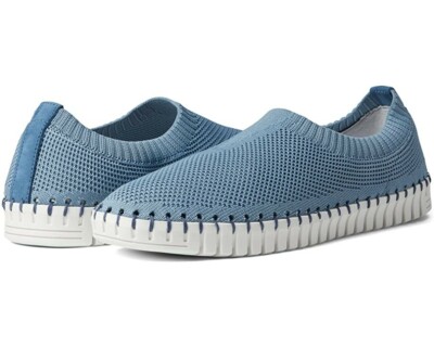 Eric Michael Lucy Women's Powder Blue Stretch Knit Slip-on Fashion sneaker EU 38
