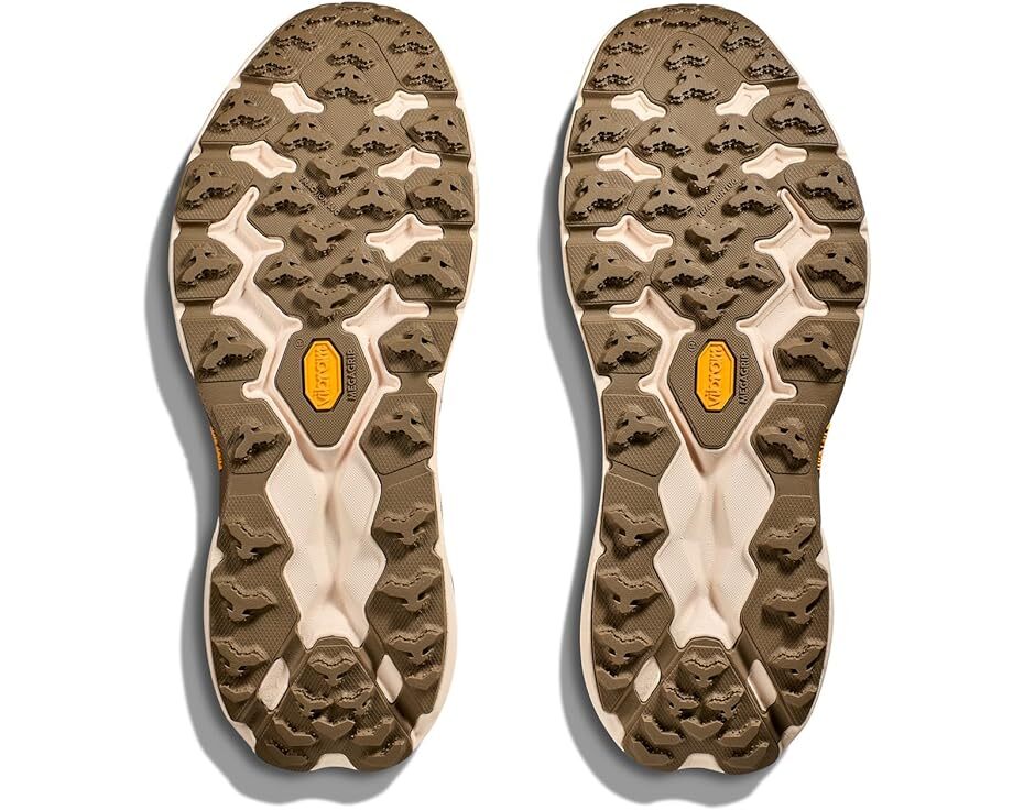 Pre-owned Hoka Men's Speedgoat 5 Vanilla Wheat Trail Running Shoes In White