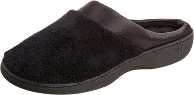 

isotoner Женские тапочки из микротерри Pillowstep с атласной манжетой, Slipper