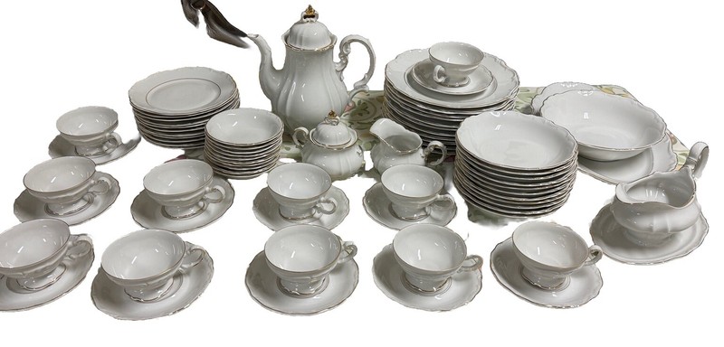 Hertel Jacob Bavaria Margaret 71 Piece 11 Six-Piece place settings