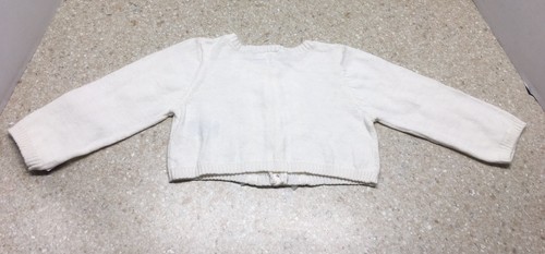 Carter's Baby Girls' Cardigan White 9 Months Sweater