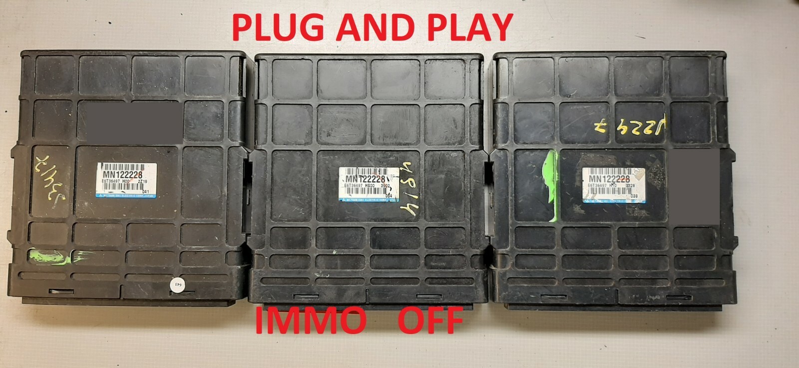 ECU MN122228 E6T36497 PLUG AND PLAY IMMO OFF Mitsubishi ECU MN122228 E6T36497 PLUG AND PLAY IMMO OFF Mitsubishi