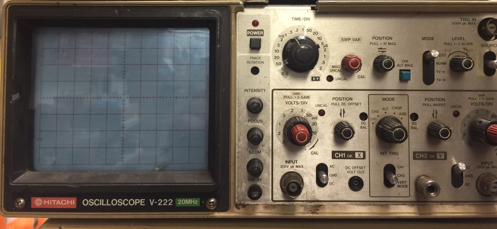 Hitachi OSCILLOSCOPE V-222 20MHZ | eBay Hitachi OSCILLOSCOPE V-222 20MHZ | eBay
