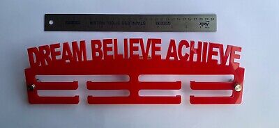 Dream Believe Achieve Medal Hanger Medal Holder 2 Tier 4mm Acrylic