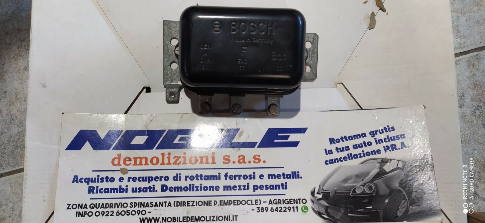 Regolatore Tensione 0 190 312 005 0,190,312,005 Usato