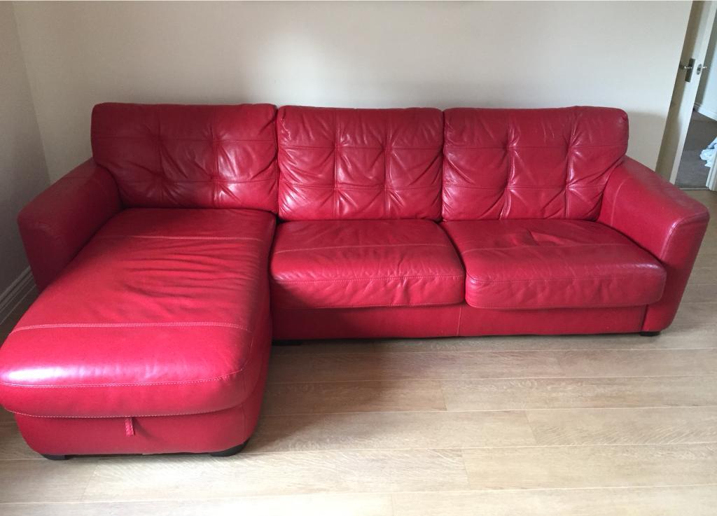 red pull out sofa bed