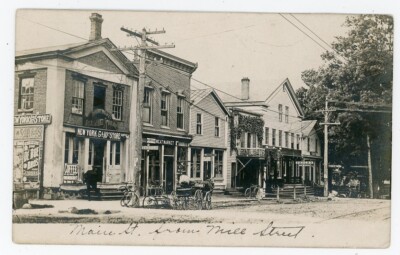 RPPC NY Sodus South Side Main St Store Buggy Wayne County