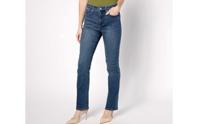 NYDJ High Rise Billie Mini Bootcut Jean - Landslide A629110 Regular Size 16