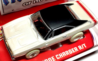 Ho Slot Cars, 69 Dodge Charger, White Thunder AFX /  Xtraction Iwheels type NOS