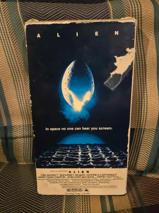 Alien VHS Tape (1980, ORIGINAL Magnetic Video Release!) No