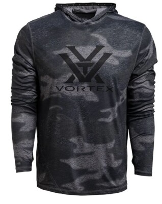 New VORTEX OPTICS Mens L/S SUN SLAYER Sun Shield UPF 50 HOODIE JERSEY SHIRT Med