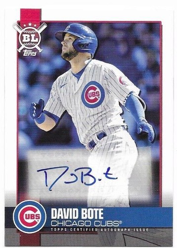 2021 Topps Big League - David Bote #BLA-DB