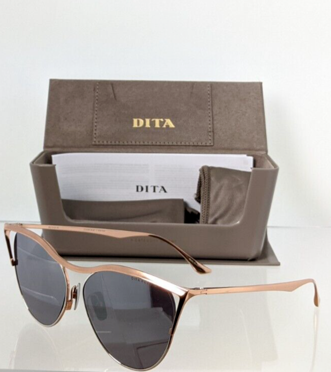 Pre-owned Dita Authentic  Sunglasses Revoir Dts 509-59-02 Rose Gold Frame In Brown