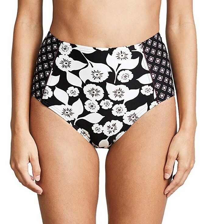 Kate Spade New York Women's 173189 Aliso Beach High Waist Bikini Bottoms Size S