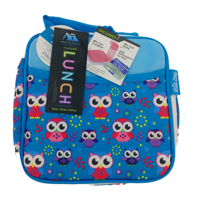 Owls Easy Clean Set Ice Pack Bottle Sandwich Box