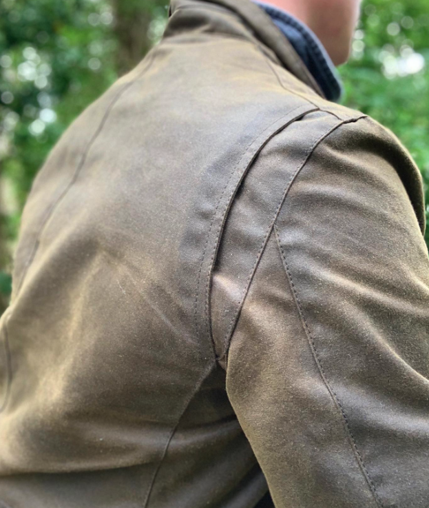 BARBOUR BARBOUR LUTZ MEN'S WAXED JACKET IN OLIVE MSRP$520 BRITISH LUXURY