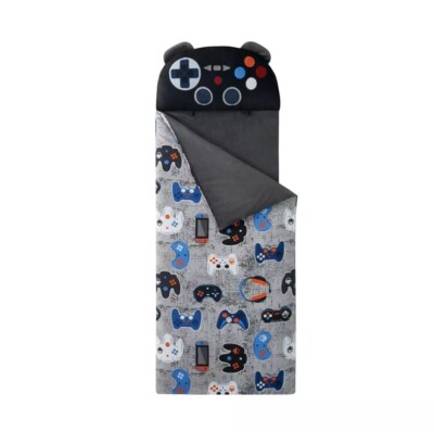 New Gamer Kids Nap Mat Glow in The Dark 24 x70  Blanket Sleeping Bag Video Game