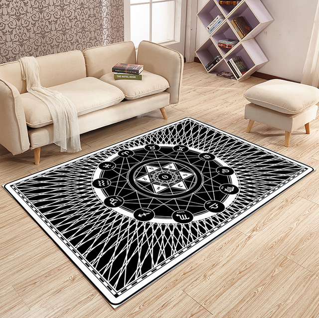 Short Pile Floor Rug size Area Rugs larges Classics Carpet Soft black