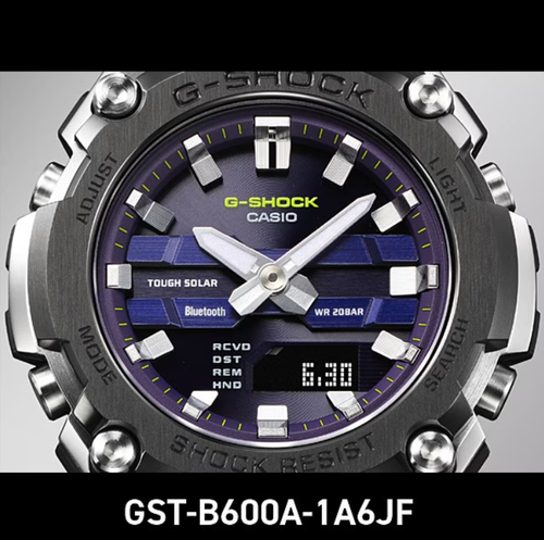 Pre-owned Casio G-shock Gst-b600a-1a6jf G-shock G-steel Japan Import