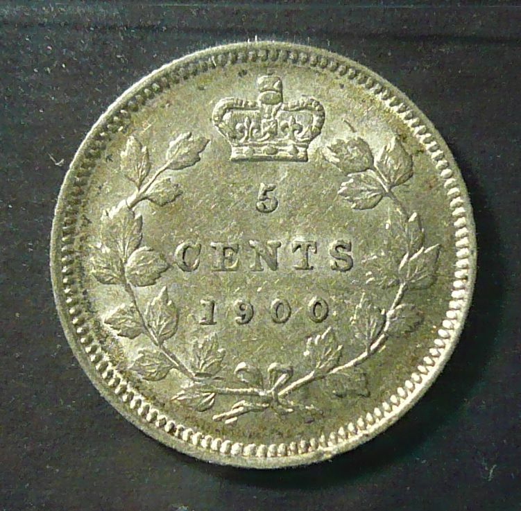1900 Canada 5 Cents - Narrow 0, CCCS Certified