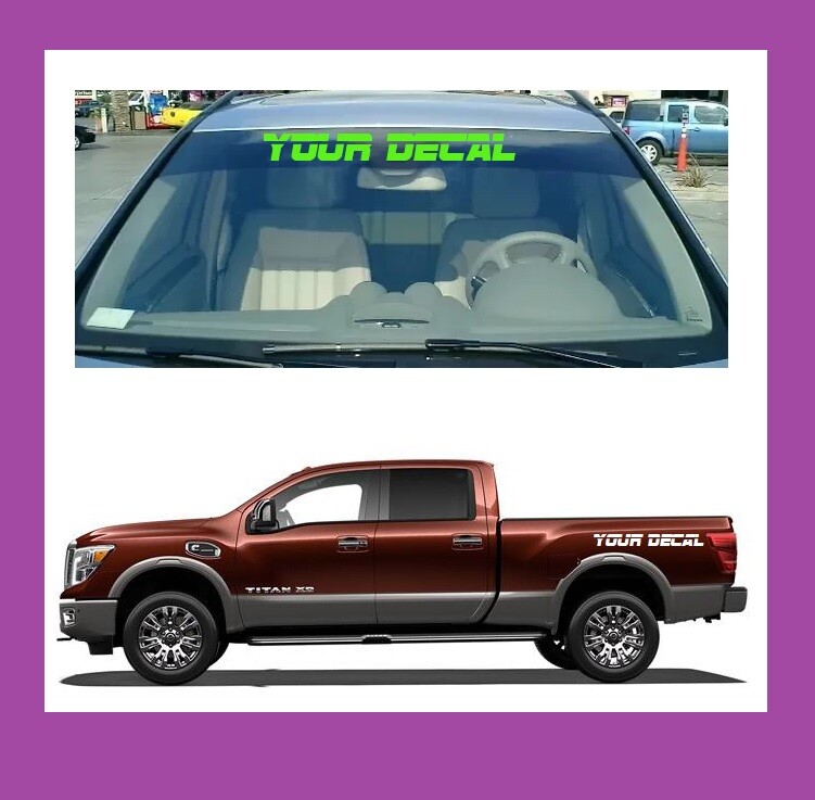 Custom Made Personalized Vinyl Lettering Sticker Decal Sign Name Car Wall Truck-