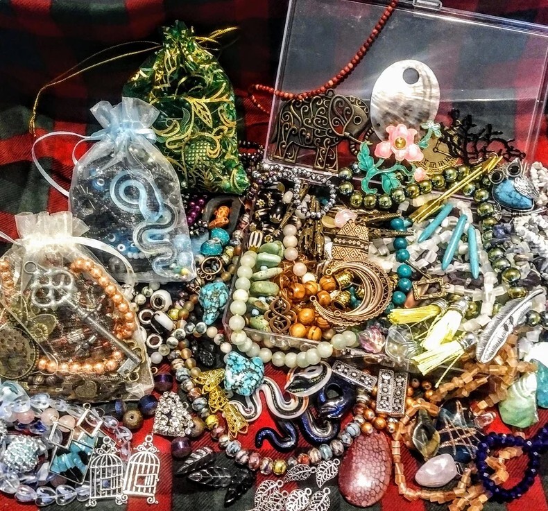 Bulk Mixed Lot Grab Bag: Quality Loose Beads and Charms for Jewelry Crafting!