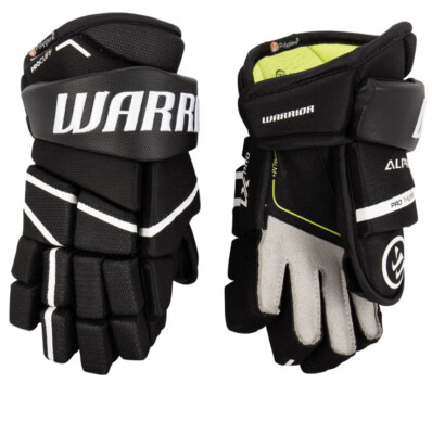 New Warrior Alpha LX Pro Junior Youth Black Ice Hockey Gloves 9 