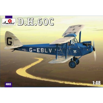 Amodel 4803 Plastic model airplane kit Scale 1:48 de Havilland DH60C Cirrus Moth