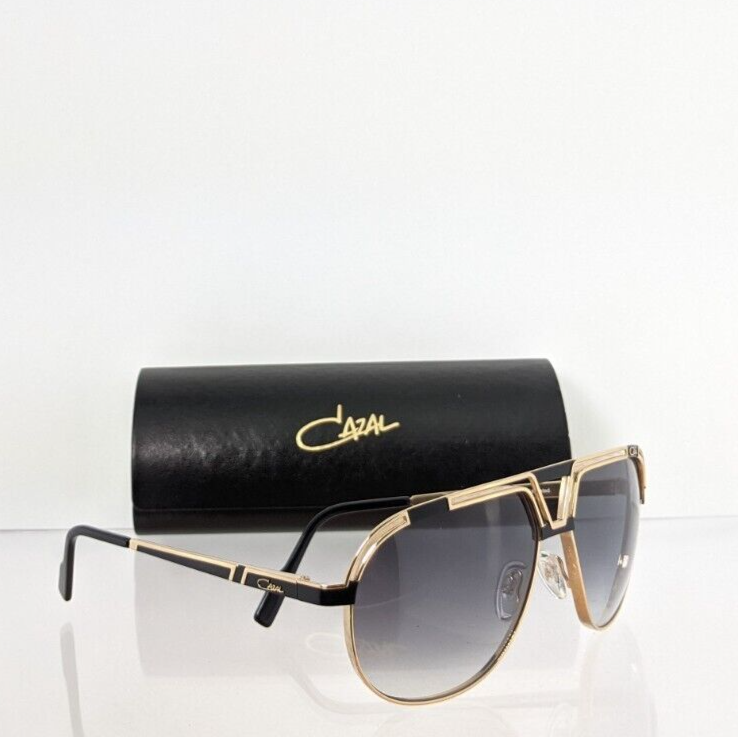 Pre-owned Cazal Brand Authentic  Sunglasses Mod. 9100 Col. 001 Gold 61mm 9100 In Gray