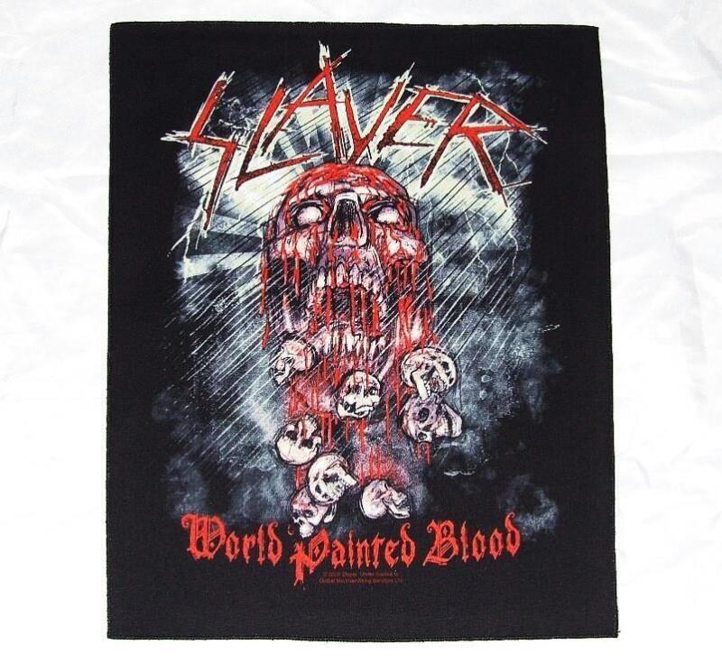 Slayer World Painted Blood Large Back Patch Heavy Metal