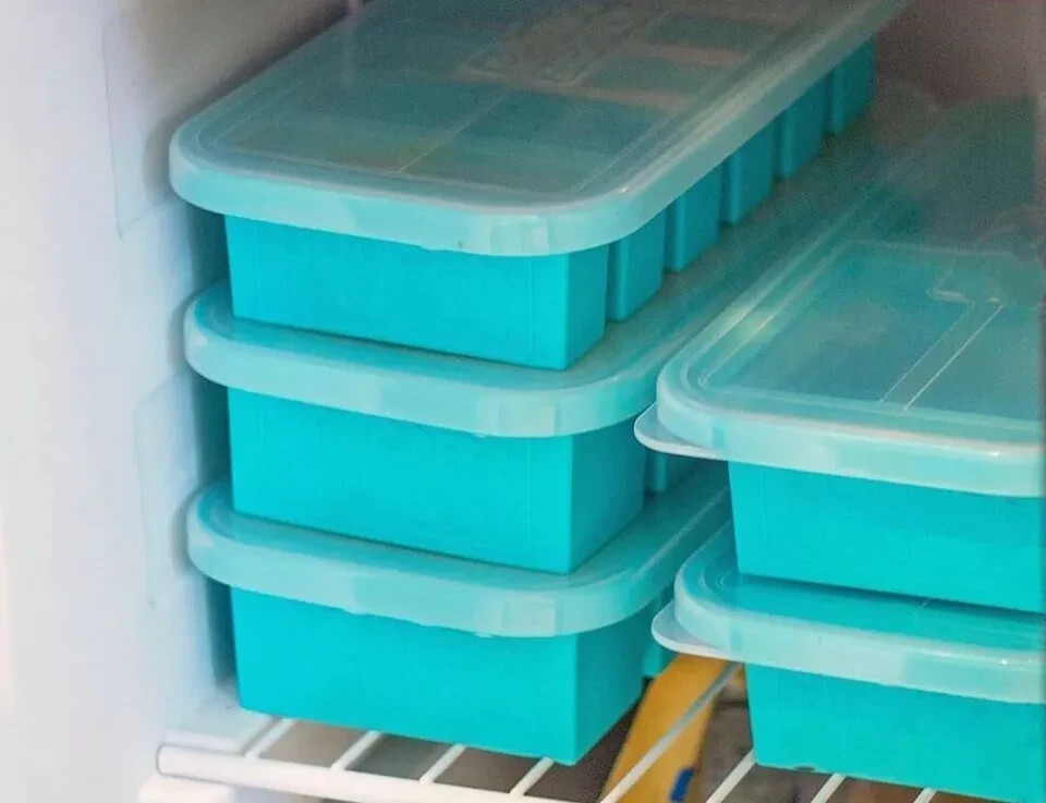 1/2-Cup Freezing Tray With Lid, Pack Of 2 Supercube