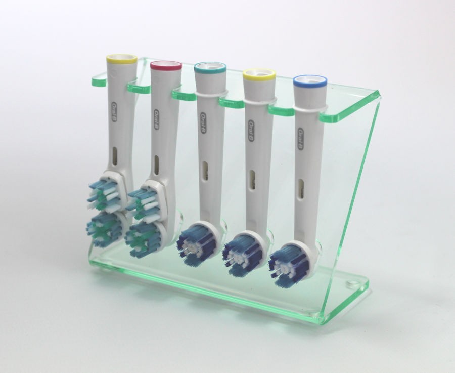 Electric Toothbrush Head Holder Oral B Heads 5 Head Stand PO33 Light