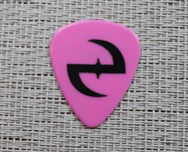 Evanescence ~ Terry  Balsamo Tour Guitar Pick ~ Stage-Tossed ~ Black on Pink