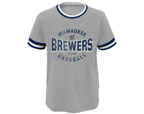 Футболка Outerstuff с короткими рукавами и логотипом MLB Youth Milwaukee Brewers