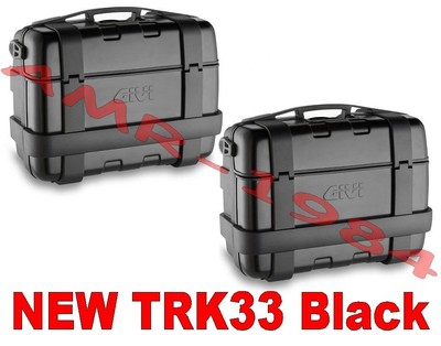 GIVI COPPIA VALIGIE TREKKER TRK33B + TRK33B TRK33 BLACK  BAULETTO BAULE NERO