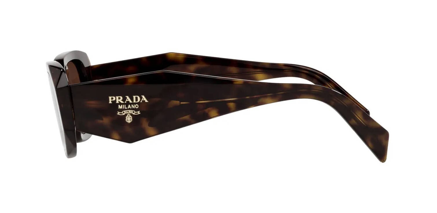 Pre-owned Prada Pr 17ws Dark Havana/brown (2au-8c1) Sunglasses