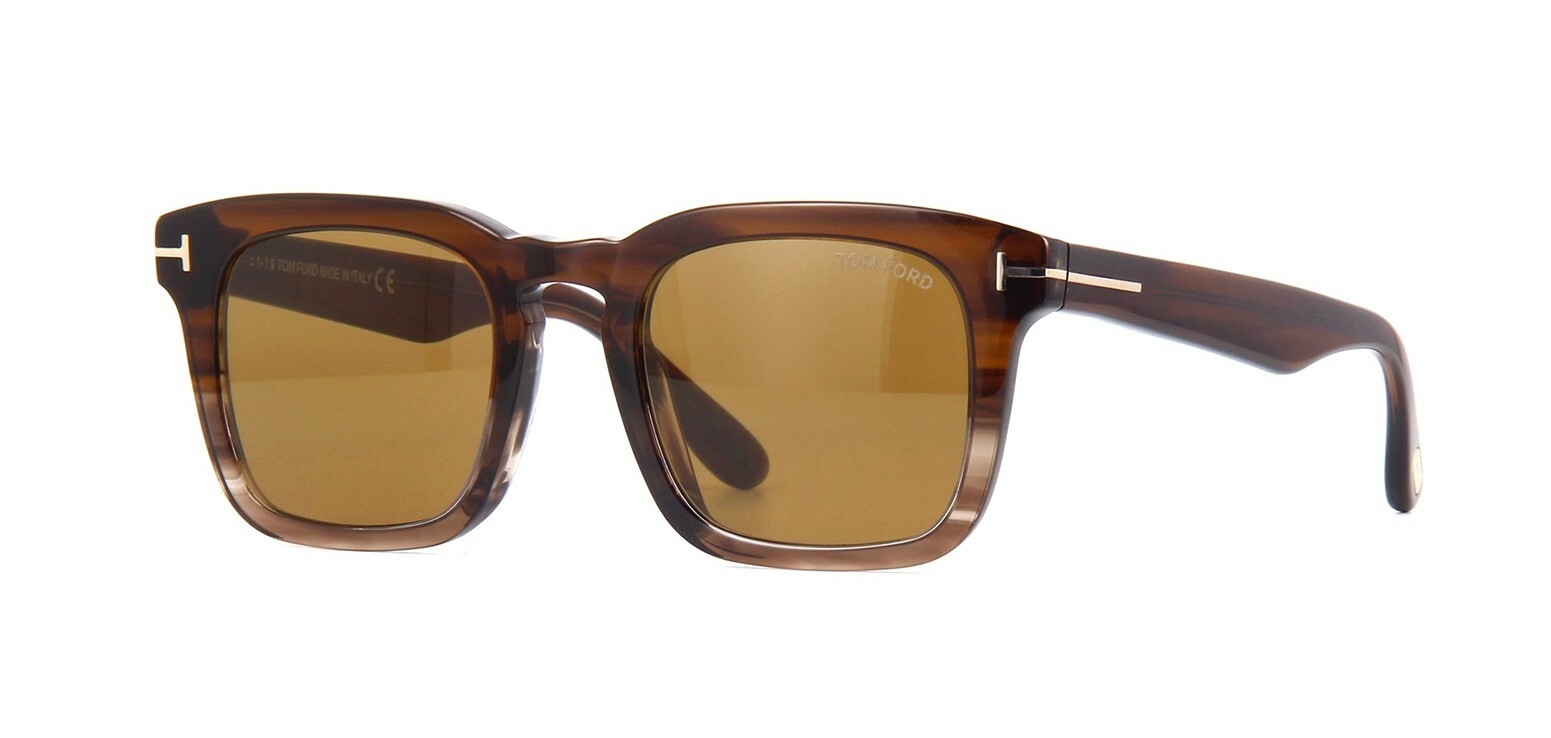 Pre-owned Tom Ford Dax Ft 0751 Havana/brown (55e) Sunglasses