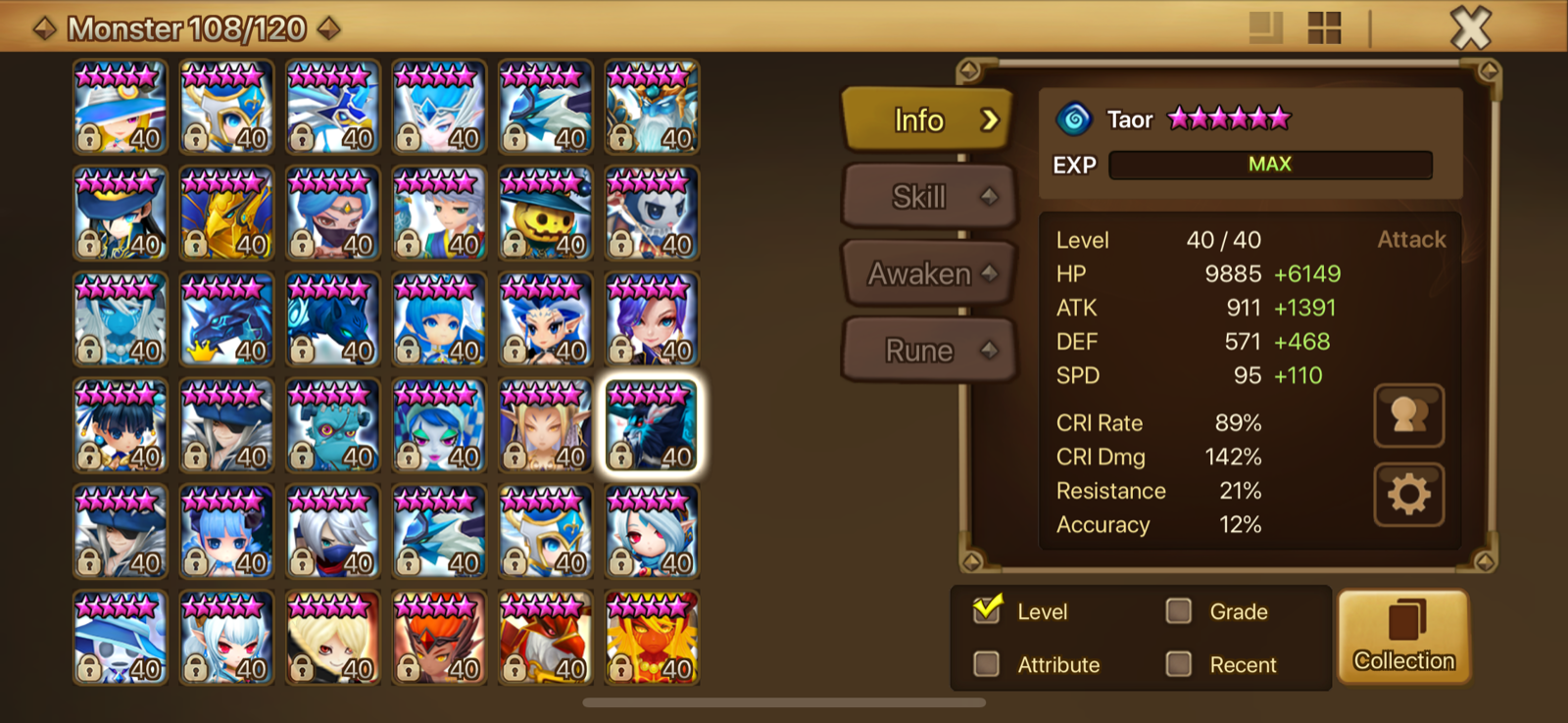 Summoners war global End game 34 born nat 5