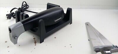 Cuisinart CEK-40 Electric Knife With Butcher Block Storage With Blades