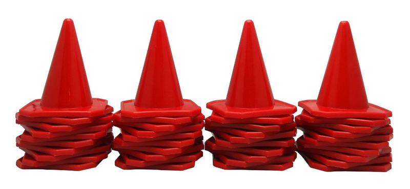 4" Field Cone Markers for RC Racing, Soccer, Agility Drills, Training Courses, A