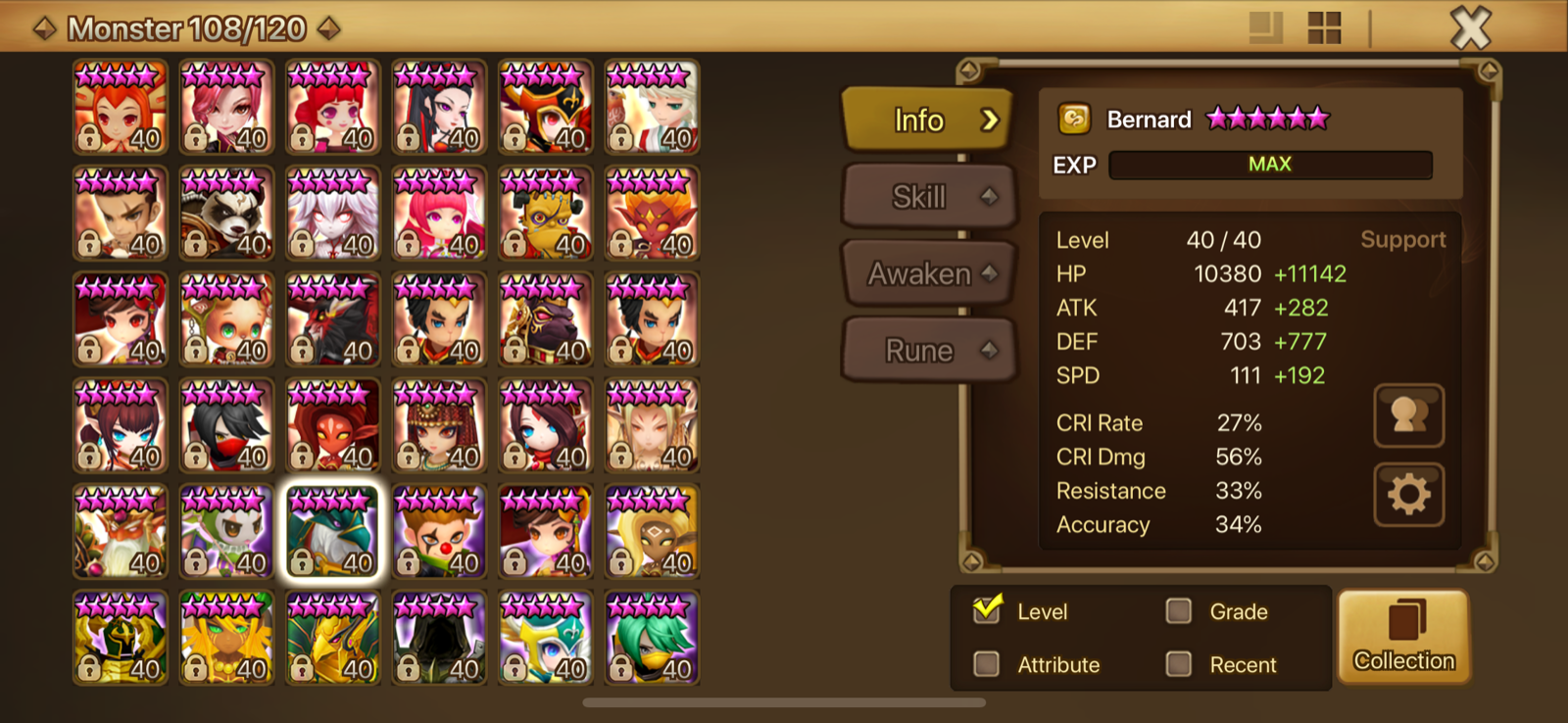 Summoners war global End game 34 born nat 5