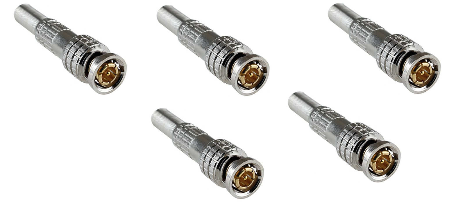 Set Spinotti Connettori Plug BNC Maschio Per cavo Coassiale Video RG59 RG58 Hsb