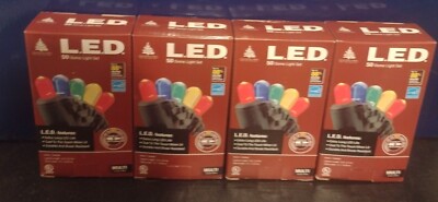 LED Dome Light String 50 Lights, 4 Pack, 200 total,  over 50 feet lighted length