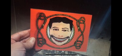 CONEY ISLAND 3-D ANIMATED LENTICULAR POSTCARD ZOOMING STEEPLECHASE LOGO FACE