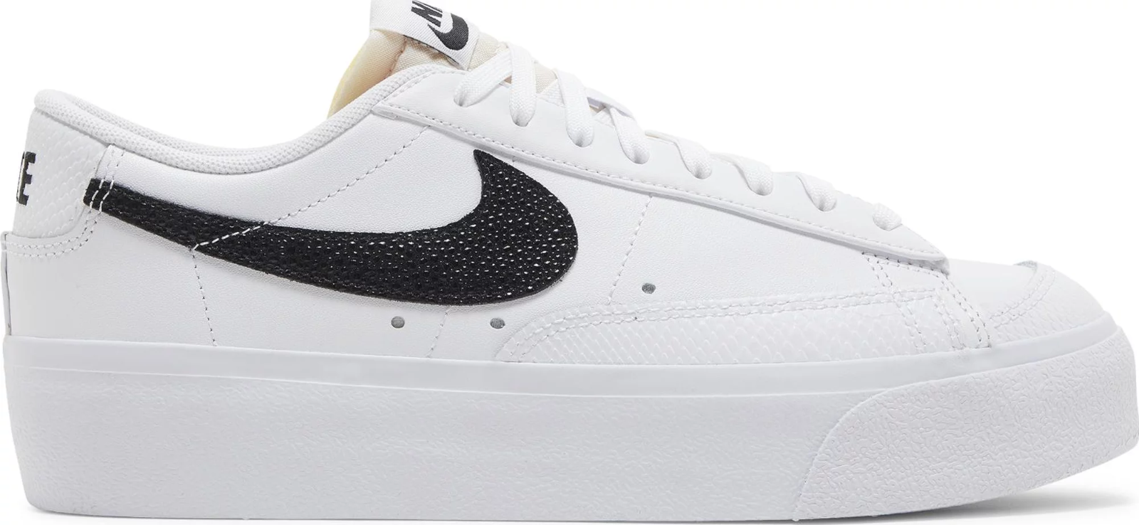 

Nike WMNS Blazer Low Platform White Black Snakeskin Shoes DZ5210-100 Womens 9, Белый, Nike Blazer Low Platform