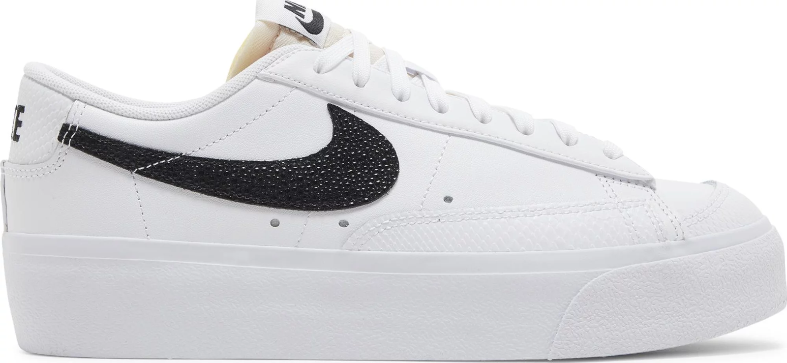 Nike WMNS Blazer Low Platform White Black Snakeskin Shoes DZ5210-100 Womens 9