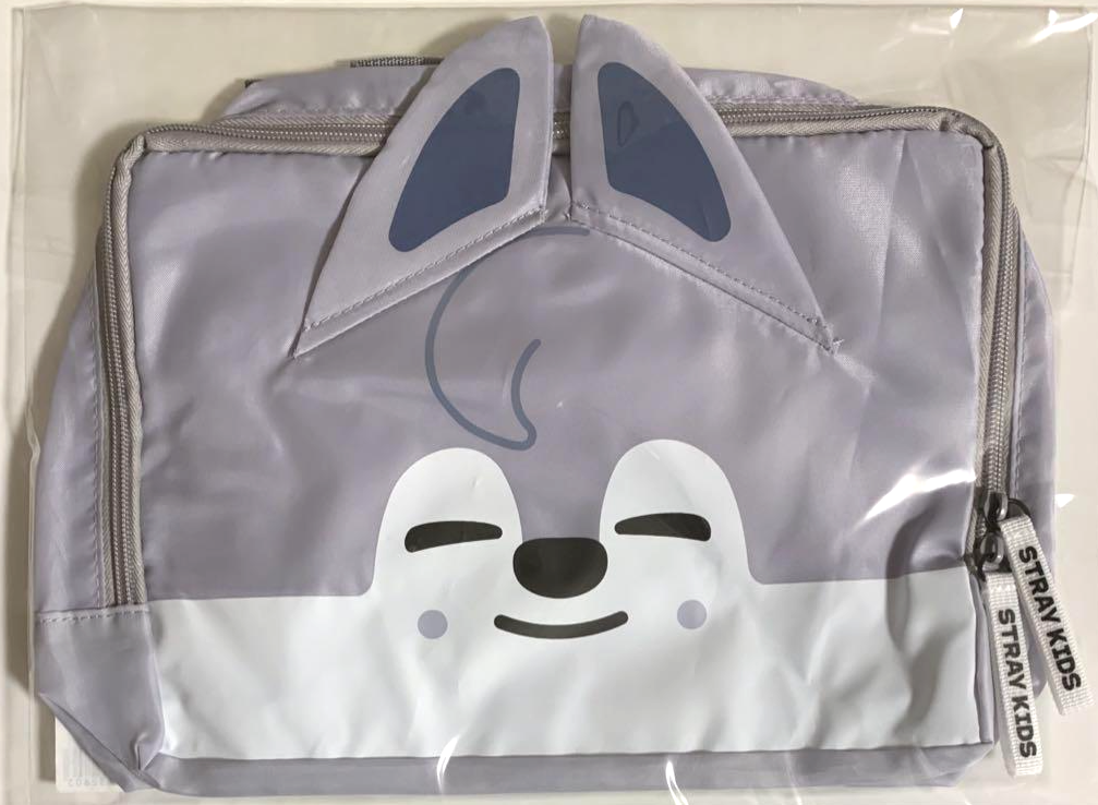 Stray Kids Skzoo Travel Pouch Wolf Chan JYP POPUP STORE 2024