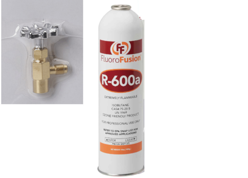 R–600a, Large 14 oz. Can, FluoroFusion, Refrigerant Grade Isobutane, PV14 Taper