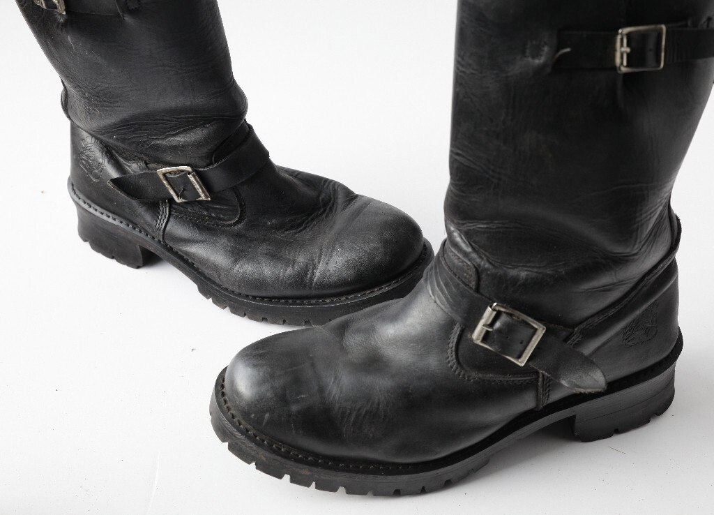Grinders Turbo mens' (biker style) leather boots size 45 [11] in Eastville, Bristol Gumtree