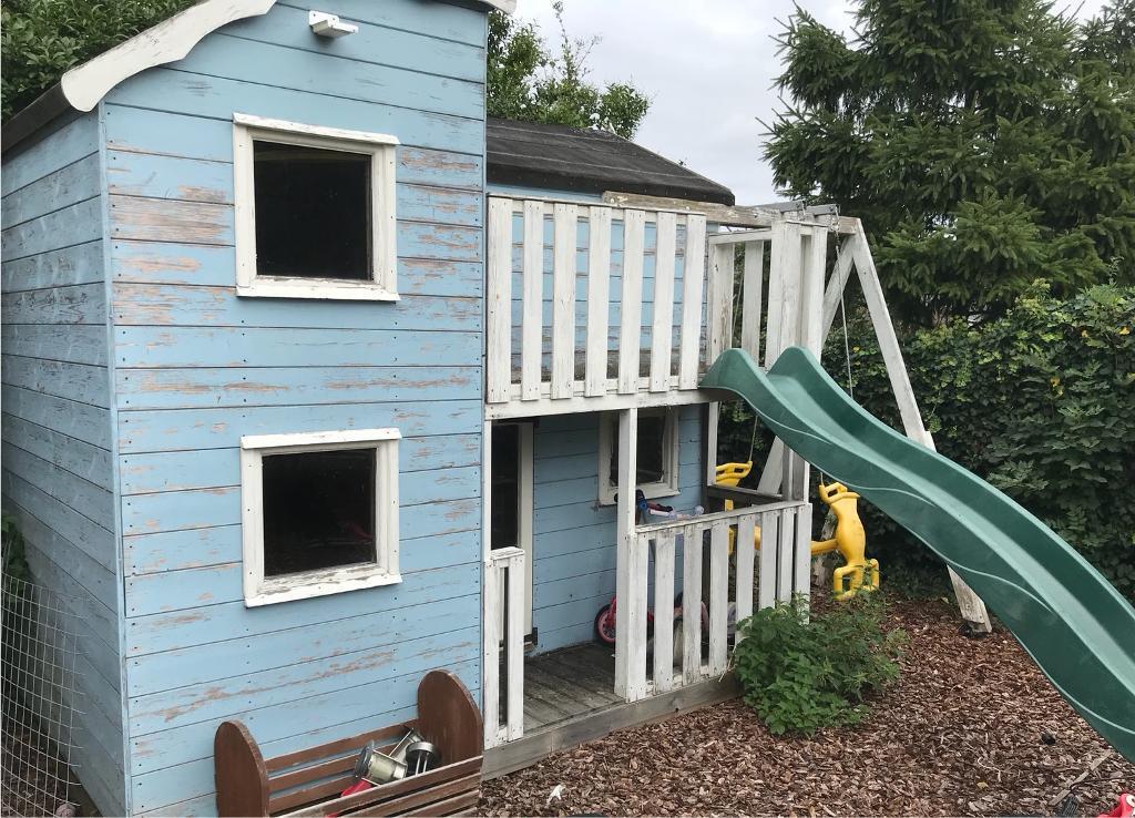 Kids 2 story playhouse with slide and swing in Dereham 